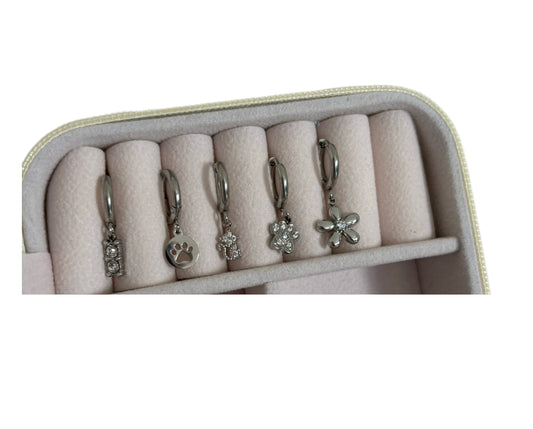 Orecchini silver cerchietti