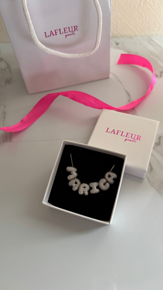 Collana mini Hailey personalizzabile silver