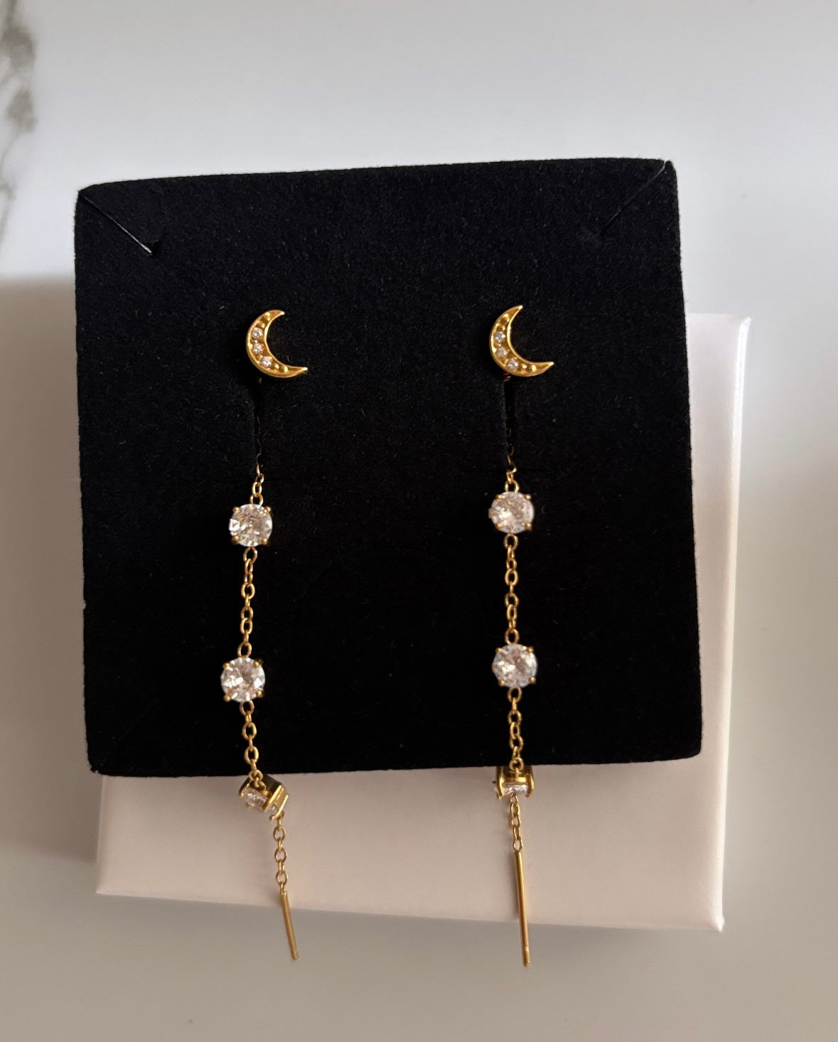 Orecchino Saliscendi Luna Gold
