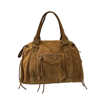 Borsa Gilda Big Suede Cuoio