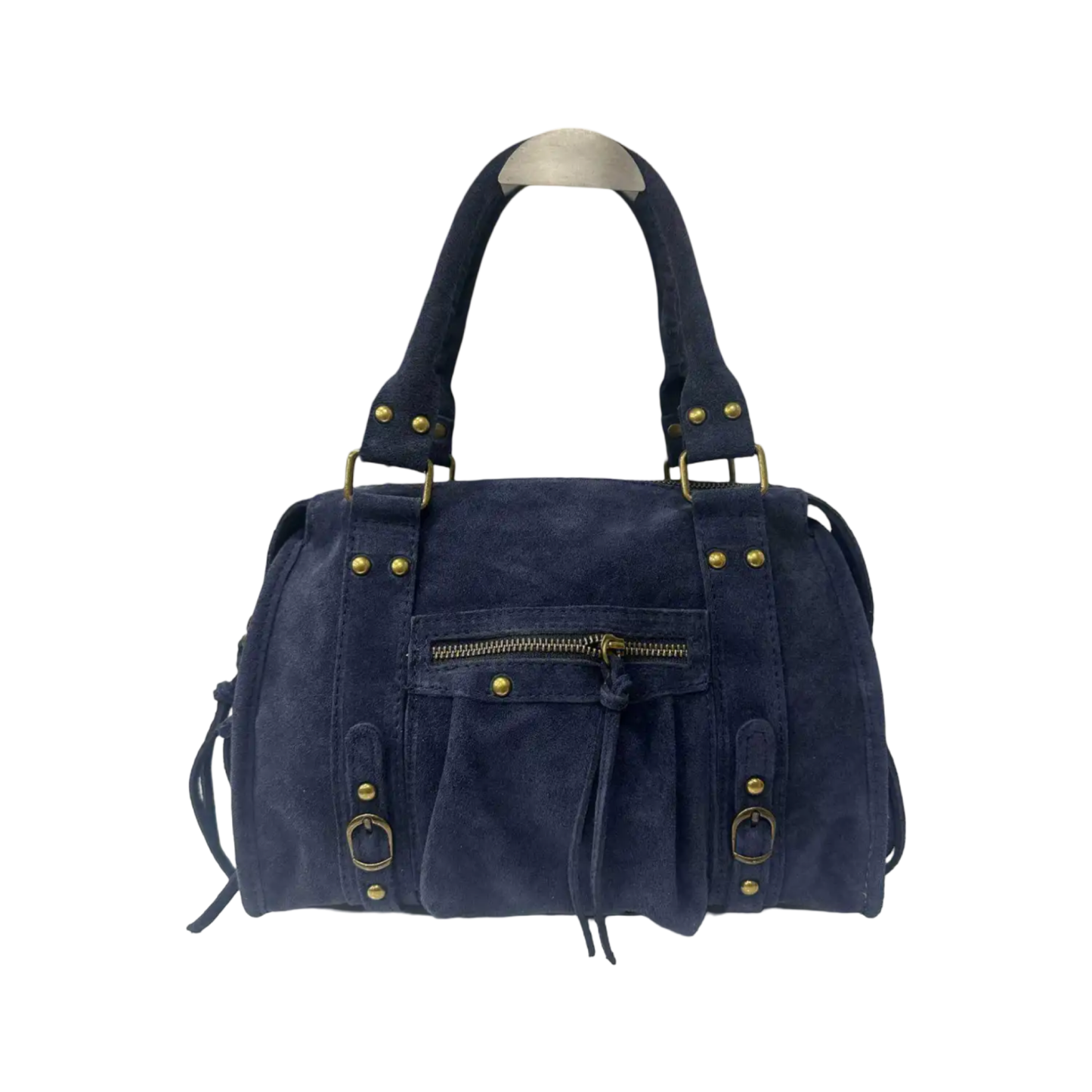 Borsa Gilda Media Suede Blu Navy