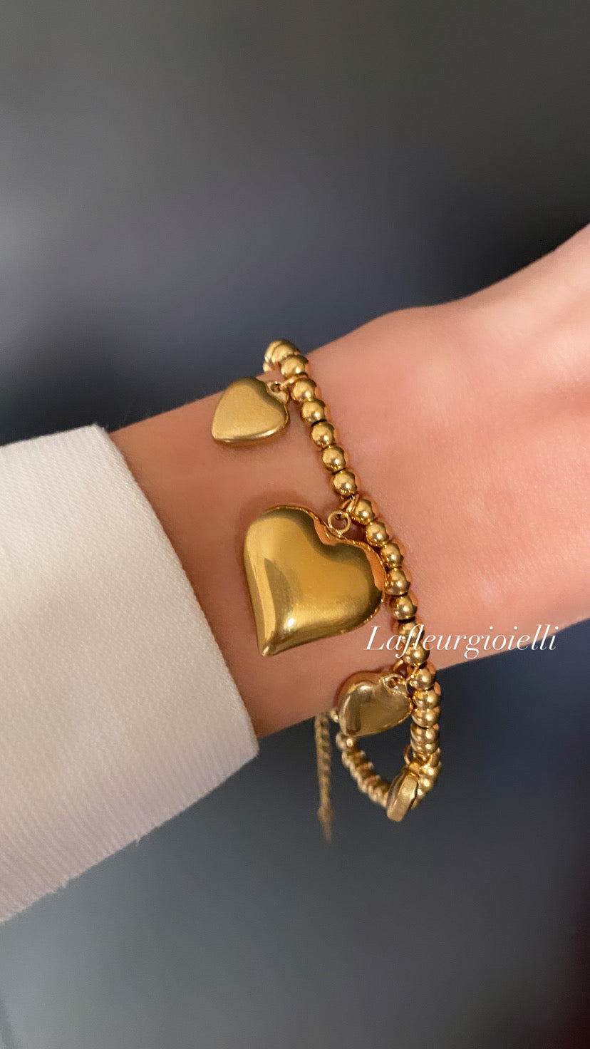 Bracciale cuori