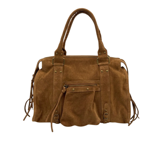 Borsa Gilda Big Suede Cuoio
