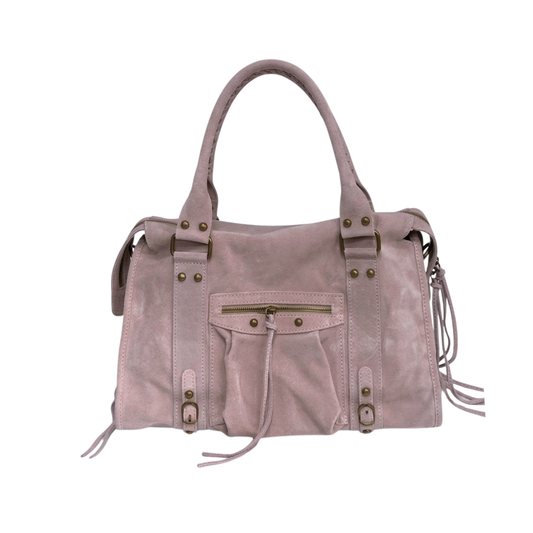 Borsa Gilda Big Suede Rosa