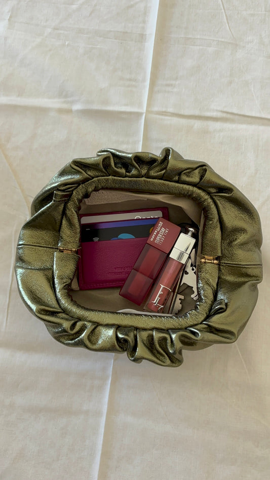 Borsa pouch verde
