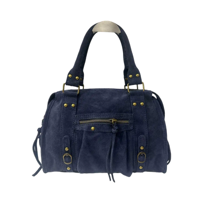 Borsa Gilda Media Suede Blu Navy