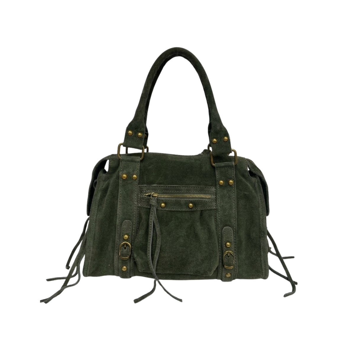 Borsa Gilda Media Suede Verde