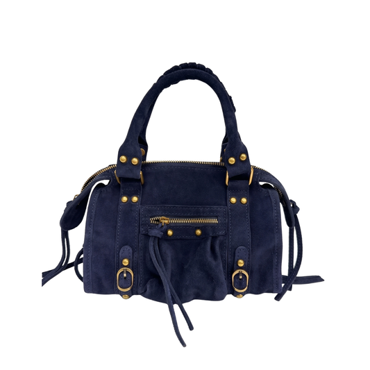 Borsa Gilda Suede Blu
